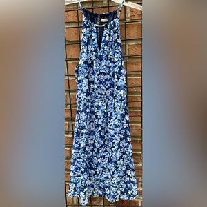 Blue and White Cubus Dress Size 38 (8-10) Perfect Spring Dress